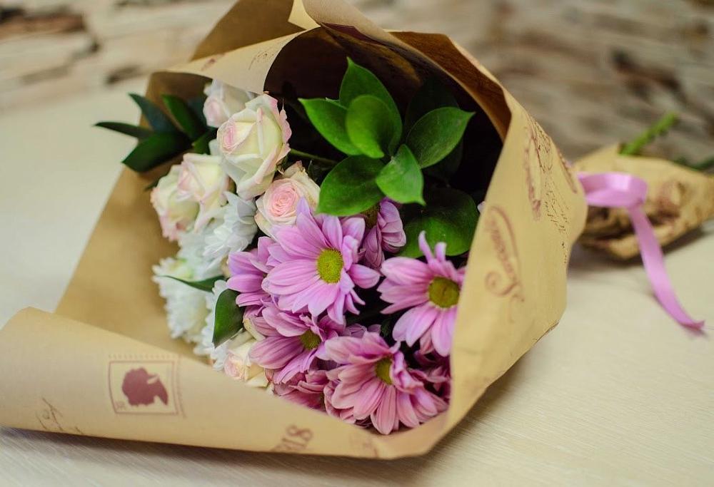 Букет цветов из: Розы и Хризантемы в Протвино