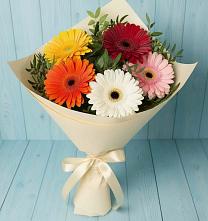 Букет цветов из:  Герберы в Протвино