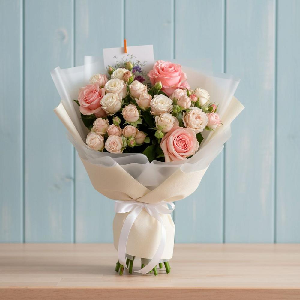 Букет цветов из: Розы в Протвино