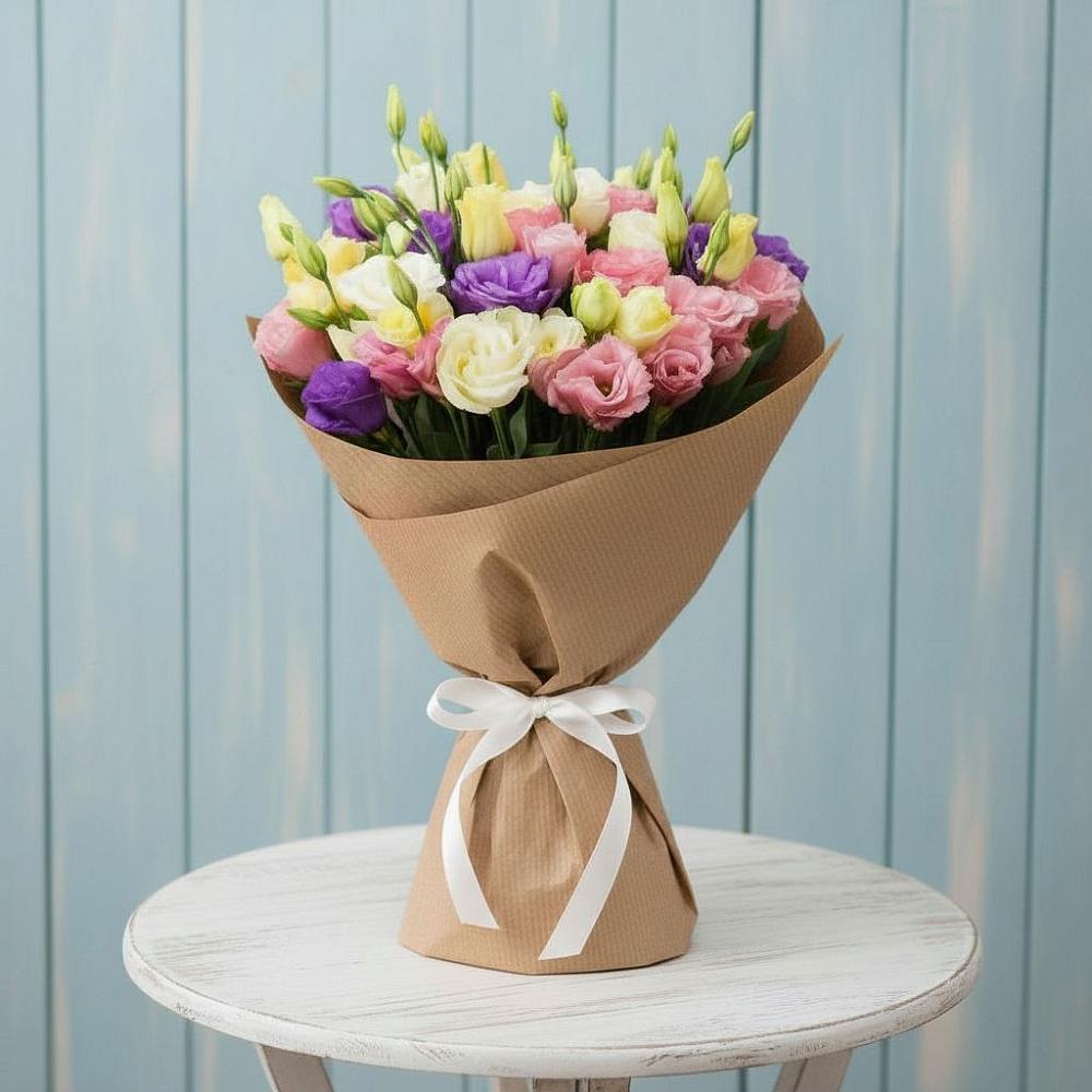 Букет цветов из: Лизиантусы в Протвино