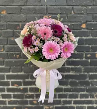Букет цветов из:  Герберы и Хризантемы #REPLACE_PRED# Протвино