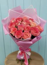 Букет 15 Розовых роз Равель в Протвино