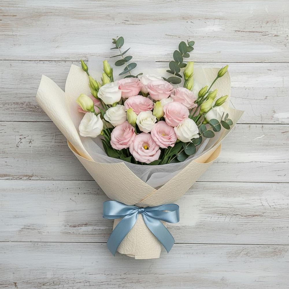 Букет цветов из: Лизиантусы в Протвино